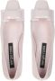 Sergio Rossi Leren Ballerina Flats met Metalen Hardware Pink Dames - Thumbnail 4