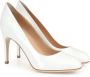 Sergio Rossi Leren pumps met 9 cm hak White Dames - Thumbnail 2