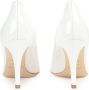 Sergio Rossi Leren pumps met 9 cm hak White Dames - Thumbnail 3