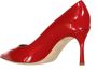 Sergio Rossi Leren pumps met lak effect Red Dames - Thumbnail 3