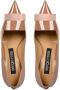 Sergio Rossi Leren Pumps met puntige neus Beige Dames - Thumbnail 4