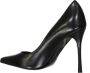 Sergio Rossi Leren Pumps met Puntige Neus Black Dames - Thumbnail 7