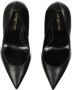 Sergio Rossi Leren Pumps met Puntige Neus Black Dames - Thumbnail 8