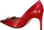 Sergio Rossi Leren pumps met puntige neus Red Dames - Thumbnail 3