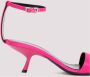 Sergio Rossi Magenta Satin Sandalen Enkellaarzen Pink Dames - Thumbnail 3