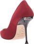 Sergio Rossi Milano Pumps Leren Puntige Neus Hakken Red Dames - Thumbnail 3