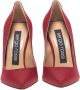 Sergio Rossi Milano Pumps Leren Puntige Neus Hakken Red Dames - Thumbnail 4