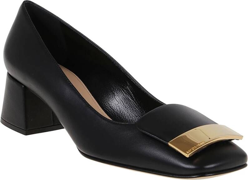 Sergio Rossi Luxe Nero Pump-45 Hakken Black Dames