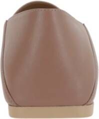 Sergio Rossi Nude Leren Instappers Beige Dames