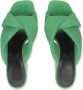 Sergio Rossi Platform Mules in Sponged Stijl Green Dames - Thumbnail 4