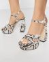 Sergio Rossi Platform sandalen met slangenprint Gray Dames - Thumbnail 2