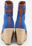 Sergio Rossi Pre-owned Canvas boots Blue Dames - Thumbnail 5