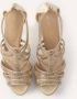 Sergio Rossi Pre-owned Canvas heels Yellow Dames - Thumbnail 4