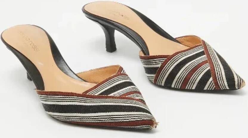 Sergio Rossi Pre-owned Canvas mules Multicolor Dames