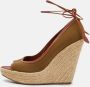 Sergio Rossi Pre-owned Canvas sandals Brown Dames - Thumbnail 2