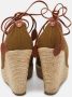 Sergio Rossi Pre-owned Canvas sandals Brown Dames - Thumbnail 5