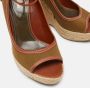 Sergio Rossi Pre-owned Canvas sandals Brown Dames - Thumbnail 7