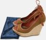 Sergio Rossi Pre-owned Canvas sandals Brown Dames - Thumbnail 9