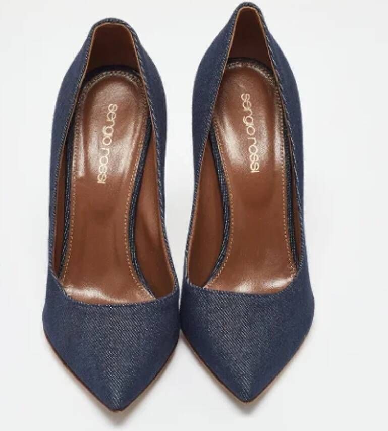 Sergio Rossi Pre-owned Denim heels Blue Dames