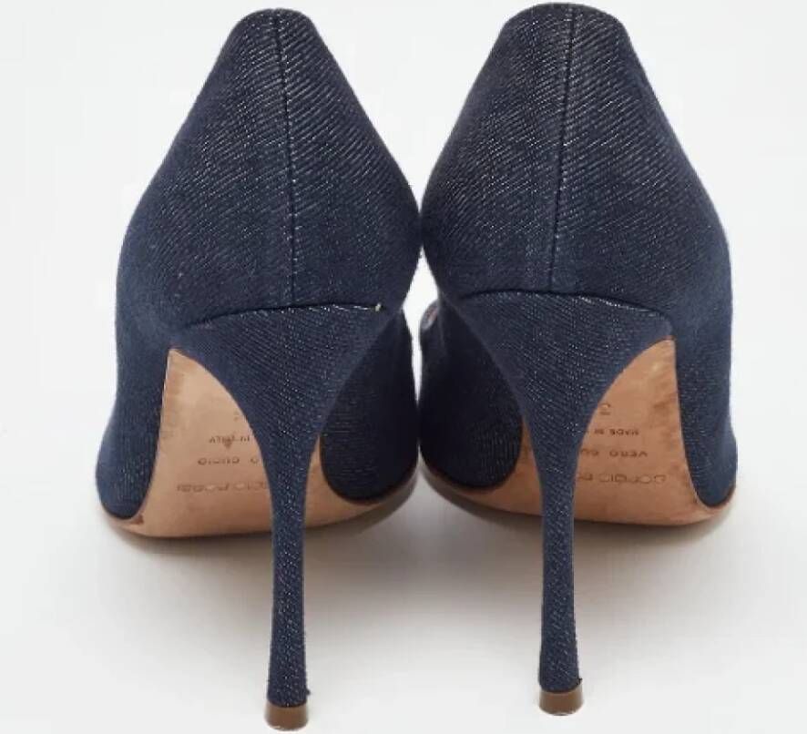 Sergio Rossi Pre-owned Denim heels Blue Dames