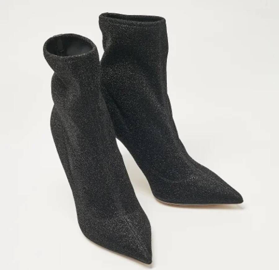 Sergio Rossi Pre-owned Fabric boots Black Dames