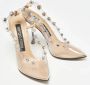 Sergio Rossi Pre-owned Fabric heels Beige Dames - Thumbnail 4