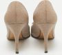 Sergio Rossi Pre-owned Fabric heels Beige Dames - Thumbnail 4