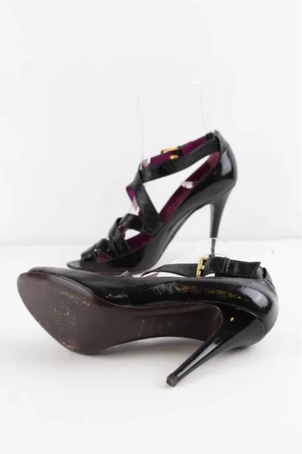 Sergio Rossi Pre-owned Fabric heels Brown Dames