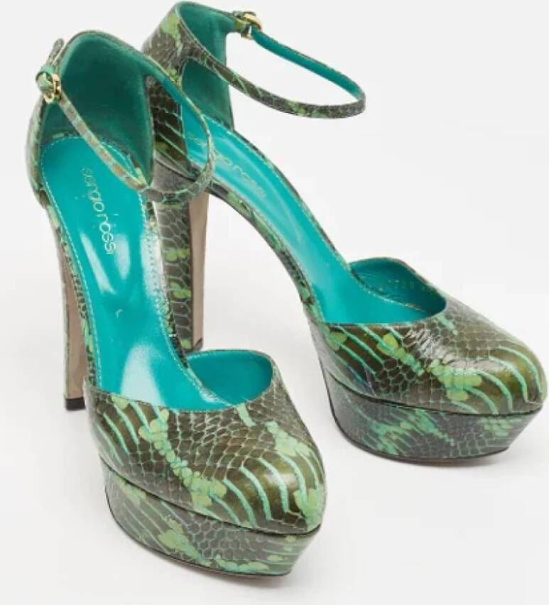 Sergio Rossi Pre-owned Fabric heels Multicolor Dames