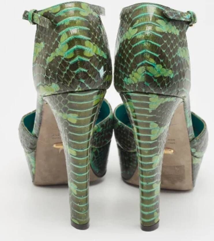 Sergio Rossi Pre-owned Fabric heels Multicolor Dames