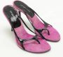 Sergio Rossi Pre-owned Fabric sandals Black Dames - Thumbnail 2