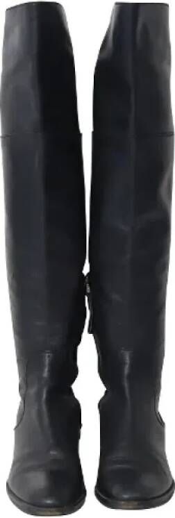 Sergio Rossi Pre-owned Leather boots Black Dames