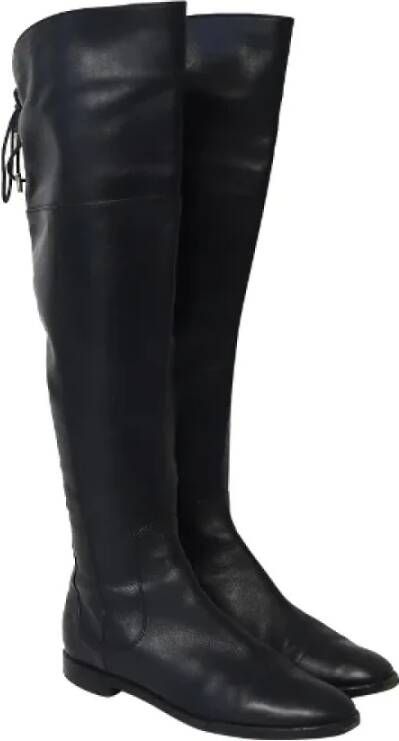 Sergio Rossi Pre-owned Leather boots Black Dames