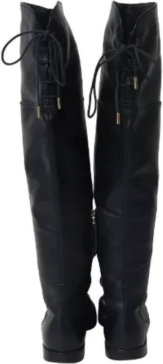 Sergio Rossi Pre-owned Leather boots Black Dames