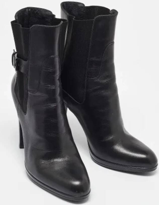 Sergio Rossi Pre-owned Leather boots Black Dames