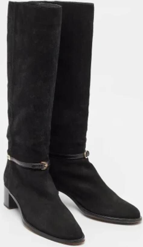 Sergio Rossi Pre-owned Leather boots Black Dames