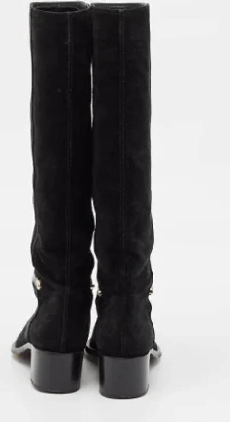 Sergio Rossi Pre-owned Leather boots Black Dames