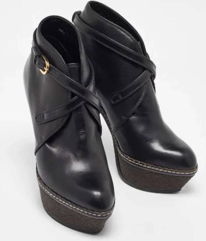 Sergio Rossi Pre-owned Leather boots Black Dames