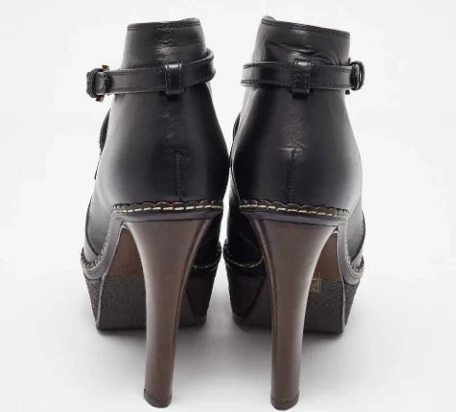 Sergio Rossi Pre-owned Leather boots Black Dames