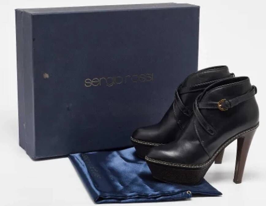 Sergio Rossi Pre-owned Leather boots Black Dames