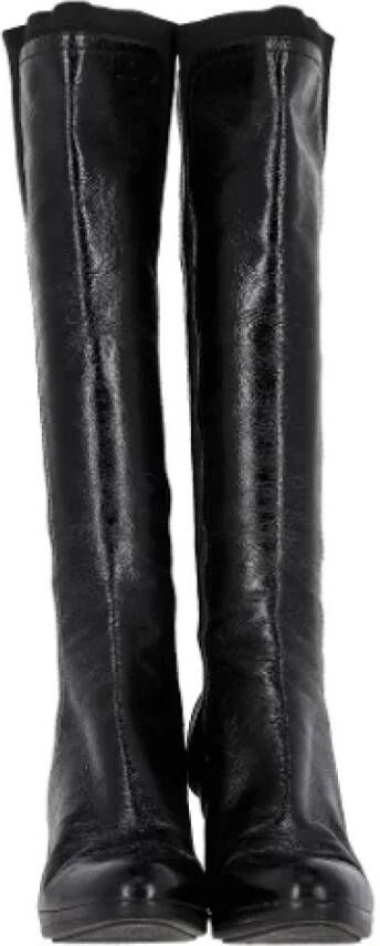 Sergio Rossi Pre-owned Leather boots Black Dames