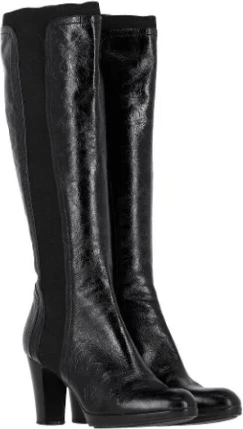 Sergio Rossi Pre-owned Leather boots Black Dames