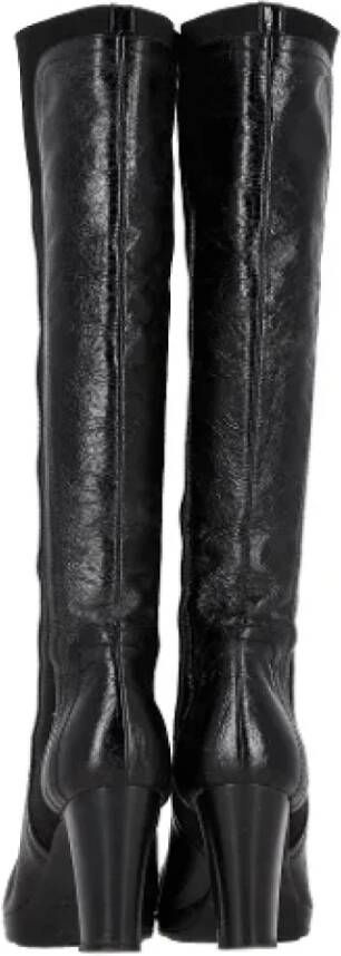 Sergio Rossi Pre-owned Leather boots Black Dames