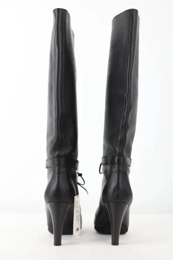 Sergio Rossi Pre-owned Leather boots Black Dames