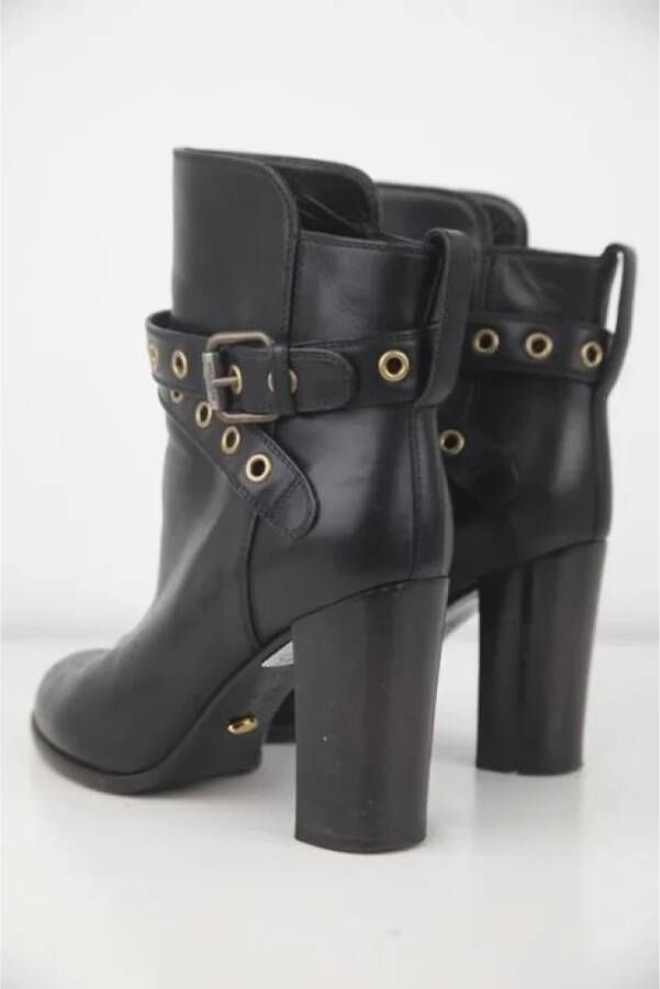 Sergio Rossi Pre-owned Leather boots Black Dames