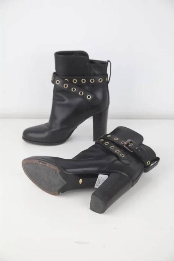 Sergio Rossi Pre-owned Leather boots Black Dames