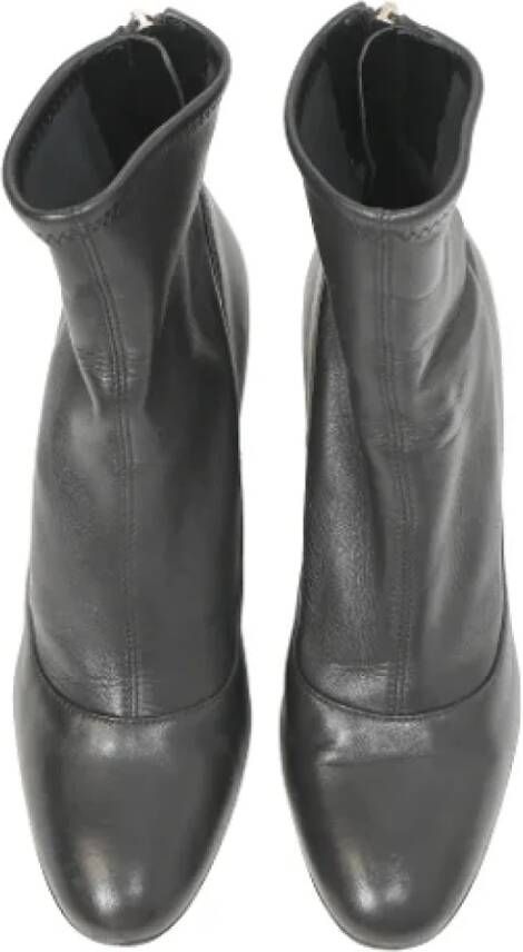 Sergio Rossi Pre-owned Leather boots Black Dames