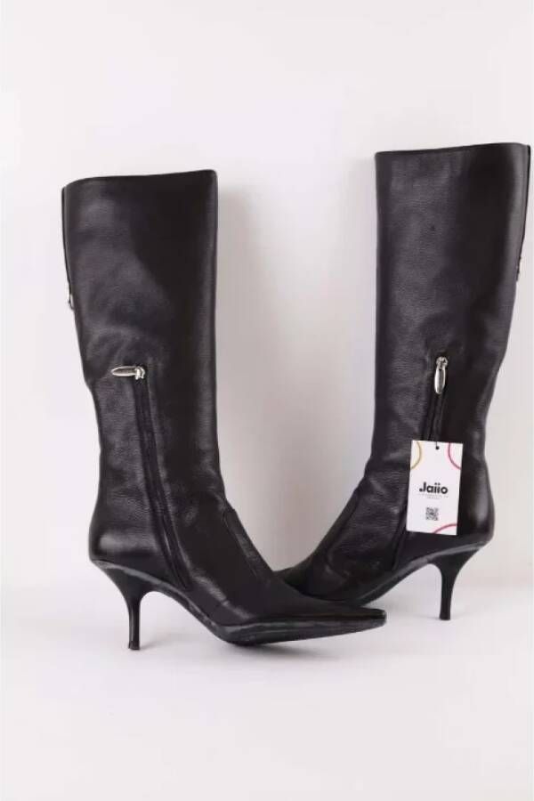 Sergio Rossi Pre-owned Leather boots Black Dames