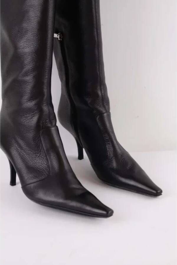 Sergio Rossi Pre-owned Leather boots Black Dames