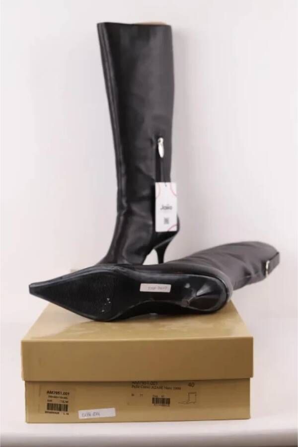 Sergio Rossi Pre-owned Leather boots Black Dames